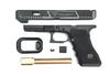 Nova T-style G34 Aluminum Slide ( Deluxe Kit ) for Marui Arisoft G17 / 34 GBB series - Shiny Black 